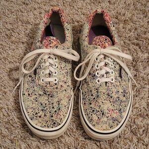 Vans spatter print shoes size 7.5